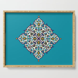 ELLIE- Blue- Eco-friendly Bamboo Serving Tray